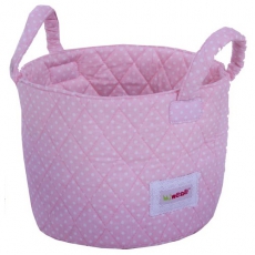 Spielzeugtasche Punkte rosa
