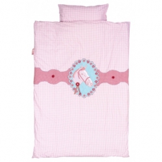 Bettw�sche Pferd Vichy Karo rosa