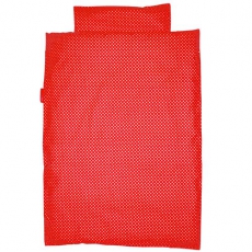 Bettw�sche Polkadots Punkte rot-wei�