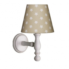 Wandlampe beige Sterne