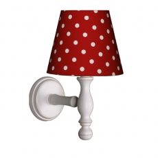 Wandlampe rot Punkte