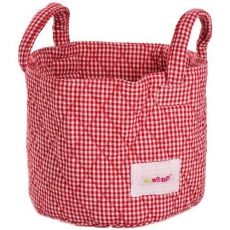 Spielzeugtasche Karo rot