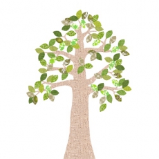 Tapetenbaum karo-grn