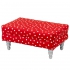 Bett Ollie Punkte rot