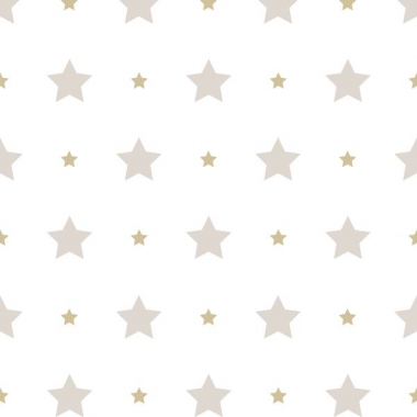Tapete Sterne beige-gold