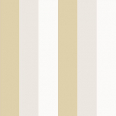 Tapete breite Streifen beige-gold