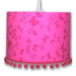 Hngelampe Schmetterlinge pink %