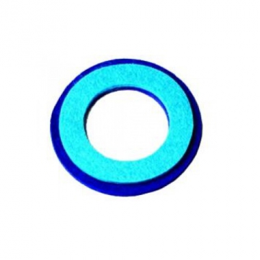Filzdeko Ring türkis-blau