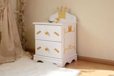 Nachttisch Prinzessin weiß