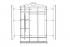 Kleiderschrank-wei 2-3-trig Kristall