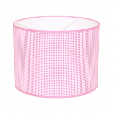Pendellampe rosa kleines Vichy Karo