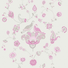 Tapete Paradiesvogel rosa