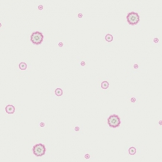 Kinderzimmertapete Blmchen rosa/grau
