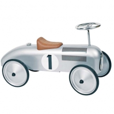 Rutschauto Rennwagen silber