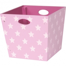 Spielzeugbox rosa Sterne