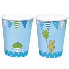 PARTY Becher Tiere blau