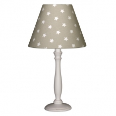 Tischlampe Sterne taupe