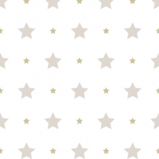 Tapete Sterne beige-gold
