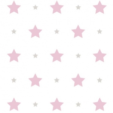Tapete Sterne rosa