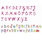 Wandsticker Alphabet girls %