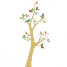 Tapetenbaum Vogel gold-grn-bunt