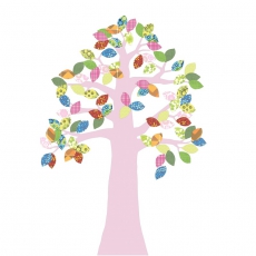 Tapetenbaum rosa-bunt