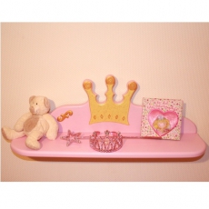 Wandregal Prinzessin rosa