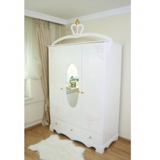 Kleiderschrank-Baby Exklusive wei