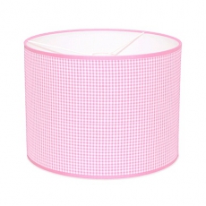 Pendellampe rosa kleines Vichy Karo