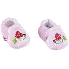 Babyschuhe Babyglck Stickerei rosa