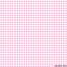 Kinderzimmertapete Karo in rosa-wei