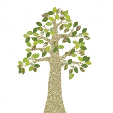 Tapetenbaum beige-grn